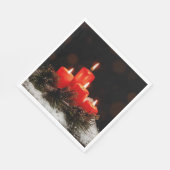 フェスティバルクリスマスキャンドル スタンダードランチョンナプキン (角)