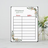 フェスティバルクリスマスギフトリストプランナーページ (スタンド正面)