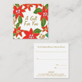 フェスティバルクリスマスギフト券 スクエア名刺 (正面/裏面)