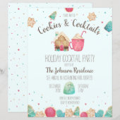 フェスティバルクリスマスクッキーカクテルパーティーフライヤー (正面/裏面)