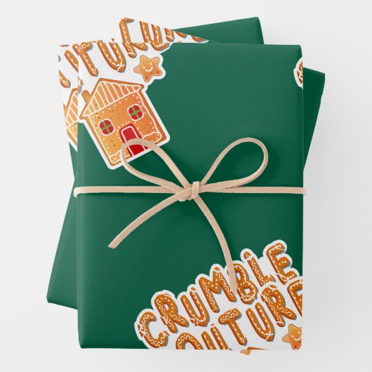 フェスティバルクリスマスクッキーギフトラップ ラッピングペーパーシート (インサイチュ)