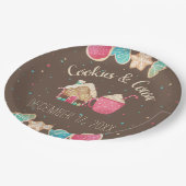 フェスティバルクリスマスクッキー交換ウォーターカラー ペーパープレート (アングル)