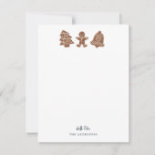 フェスティバルクリスマスクッキー ノートカード (正面)