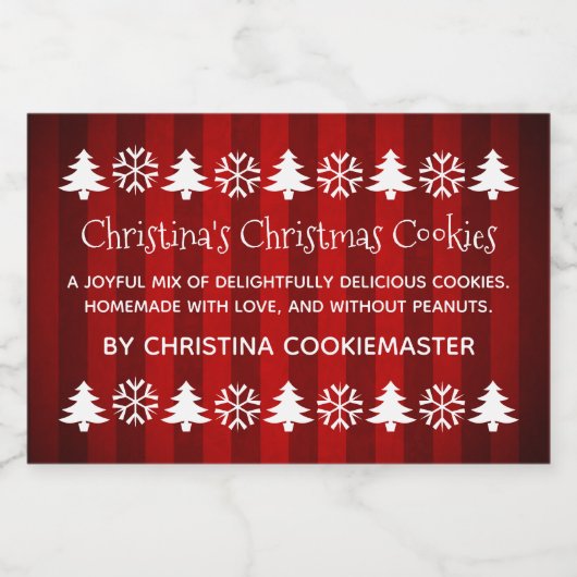 フェスティバルクリスマスクリエイティブ フードラベル (シングルラベル)