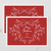 フェスティバルクリスマスクレスト赤線アートミストレ シーズンカード (正面/裏面)