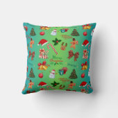 フェスティバルクリスマスグラフィックス クッション (裏面)