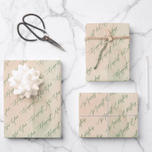 フェスティバルクリスマスグリーツホリデー ラッピングペーパーシート