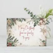 フェスティバルクリスマスグリーティングカードとポインセチア シーズンカード (スタンド正面)