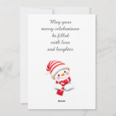 フェスティバルクリスマスグリーティングカード シーズンカード (裏面)