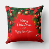 フェスティバルクリスマスグリーティングカード(装飾付) クッション (裏面)