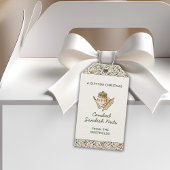 フェスティバルクリスマスグリーンリーレッドベリーフード ギフトタグ