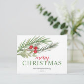 フェスティバルクリスマスグリーン シーズンポストカード (スタンド正面)