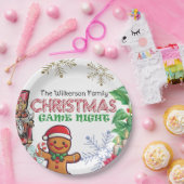 フェスティバルクリスマスゲームナイトパーティー ペーパープレート (パーティー)