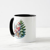 フェスティバルクリスマスコアサンタアドモノグラム マグカップ (正面左)