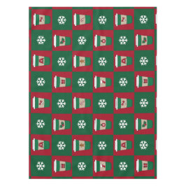 フェスティバルクリスマスコーヒーススノーフレーク テーブルクロス