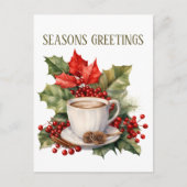 フェスティバルクリスマスコーヒー追加文字 ポストカード (正面)