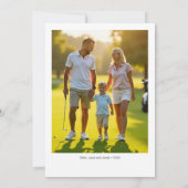 フェスティバルクリスマスゴルフボールとサンタハット写真 シーズンカード (裏面)