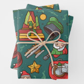 フェスティバルクリスマスサンタズワークショップ ラッピングペーパーシート (インサイチュ)