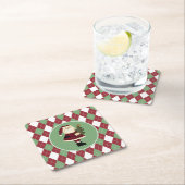 フェスティバルクリスマスサンタ紙コースター スクエアペーパーコースター (インサイチュ)