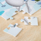 フェスティバルクリスマスサンタ雪だるまホリデイ ジグソーパズル (側面)