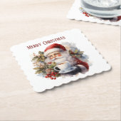 フェスティバルクリスマスサンタ ペーパーコースター (アングル)