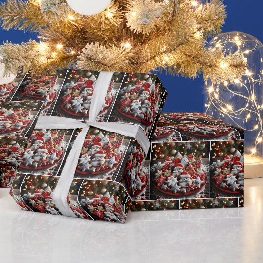 フェスティバルクリスマスシュガークッキー ラッピングペーパー (クリスマス)