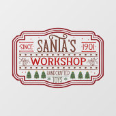 フェスティバルクリスマスショップサンタのワークショップ ウィンドウサイン (シート)