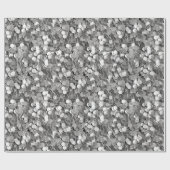 フェスティバルクリスマスシルバー ラッピングペーパー (フラット)