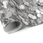 フェスティバルクリスマスシルバー ラッピングペーパー (ロールコーナー)