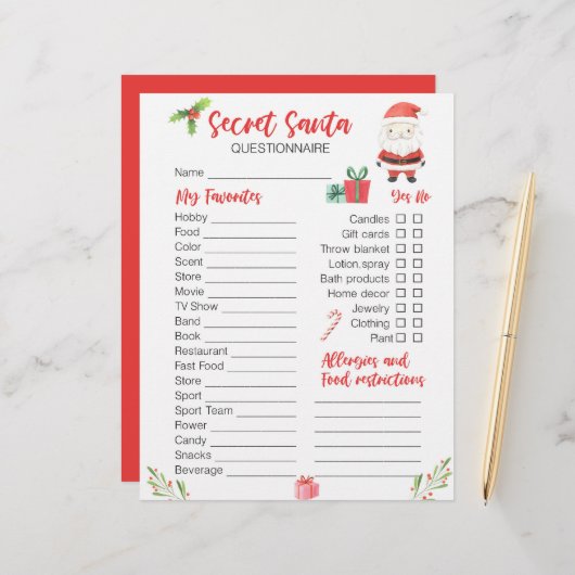 フェスティバルクリスマスシークレットサンタホリデイ (正面/裏面インサイチュ)