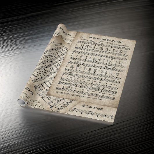 フェスティバルクリスマスシート音楽編集 ラッピングペーパー