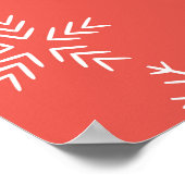 フェスティバルクリスマスシームレスパターン ポスター (角)