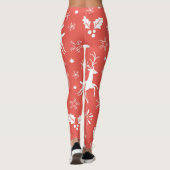 フェスティバルクリスマスシームレスパターン レギンス (裏面)