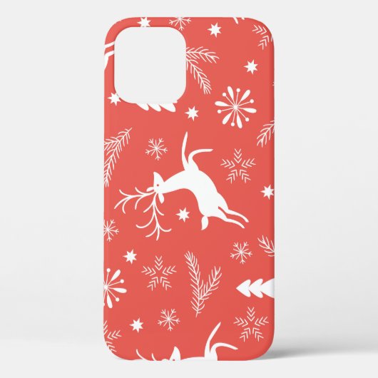 フェスティバルクリスマスシームレスパターン Case-Mate iPhoneケース (裏面)