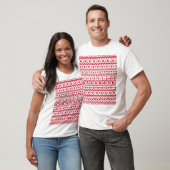 フェスティバルクリスマスシームレスパターン。 Tシャツ (ユニセックス)