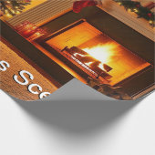 フェスティバルクリスマスシーンのギフト ラッピングペーパー (角)