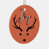 フェスティバルクリスマスジョイカスタムズファミリーフォトホリデー セラミックオーナメント (右)