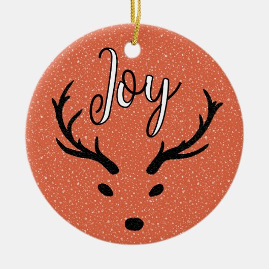 フェスティバルクリスマスジョイカスタムズファミリーフォトホリデー セラミックオーナメント (正面)