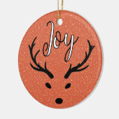 フェスティバルクリスマスジョイカスタムズファミリーフォトホリデー セラミックオーナメント (左)