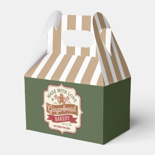 フェスティバルクリスマスジンジャーパンパーティー フェイバーボックス (正面サイド)