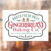 フェスティバルクリスマスジンジャーパンベーキング会社 ウィンドウサイン (シート2)