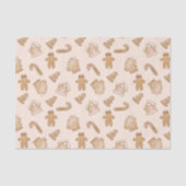 フェスティバルクリスマスジンジャーブレッドのクッキーパターン 薄葉紙 (正面)