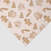 フェスティバルクリスマスジンジャーブレッドのクッキーパターン 薄葉紙 (詳細)