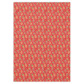 フェスティバルクリスマスジンジャーブレッドのタイル模様 テーブルクロス (正面)