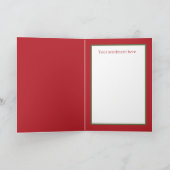 フェスティバルクリスマスジンジャーブレッドクッキーレシピ シーズンカード (内部)