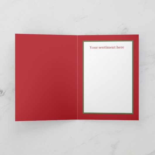 フェスティバルクリスマスジンジャーブレッドクッキーレシピ シーズンカード (内部)