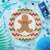 フェスティバルクリスマスジンジャーブレッドホリデーパーティプレート ペーパープレート (パーティー)