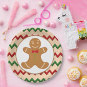 フェスティバルクリスマスジンジャーブレッドホリデーパーティプレート ペーパープレート (パーティー)