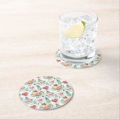 フェスティバルクリスマススイーツ ラウンドペーパーコースター (インサイチュ)