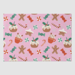 フェスティバルクリスマススイートトリートパターン 薄葉紙